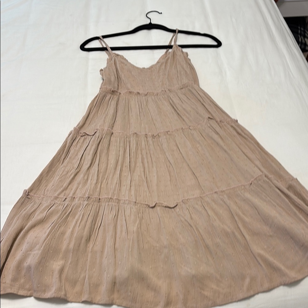 Elegant Pale Pink Tiered Dress